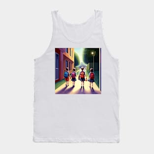 Children going to school Tank Top